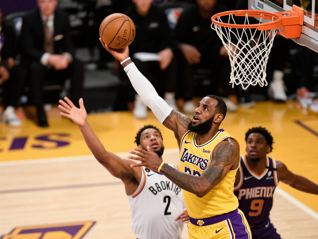 作为湖人队的核心球员，勒布朗·詹姆斯不仅